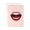 redfries happy lips – Klappkarte DIN A6 mit Umschlag, 3 Stück
