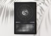 Mondkalender 2027 Poster schwarz // ShellyCreates