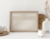 Mondkalender 2027 Poster Beige // ShellyCreates