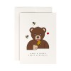redfries grizzly – Klappkarte DIN A6 mit Umschlag, 3 Stück