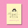 Postkarte I make art and I cry a lot ✿ Jenne Grassmann