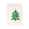 redfries decorated tree – 4 Stück Weihnachtskarten