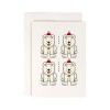 redfries frizzy xmas – 4 Stück Weihnachtskarten