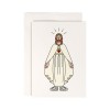 redfries hello jesus – 4 Stück Grußkarten Weihnachten, Kommunion, Firmung
