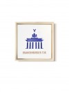 Stadtliebe® | 3D-Holzbild "Brandenburger Tor" veredelt mit CNC-Fräsung Blau Mit