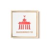 Stadtliebe® | 3D-Holzbild "Brandenburger Tor" veredelt mit CNC-Fräsung Rot Mit