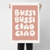redfries bussi ciao salmon – Kunstdruck DIN B2