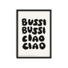 redfries bussi ciao white – Kunstdruck DIN A4