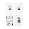 redfries set celebrities – 4 Klappkarten DIN A6