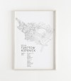 Karte BERLIN Treptow Köpenick als Print im skandinavischen Stil von Skanemarie 