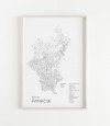 Karte BERLIN Pankow als Print im skandinavischen Stil