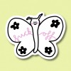 Sticker antisocial butterfly ✿ Jenne Grassmann