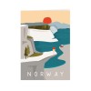 Roadtyping Postkarte Norwegen