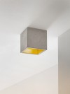 GANTlights - [B7] Deckenspot quadratisch Beton und Gold