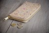 Kork Portemonnaie / Brieftasche mit Farb-Akzenten und Zipper BY COPALA