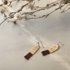 IDA PING JEWELRY // OHRRINGE "SIENNA" - MESSING & GLAS