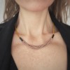 IDA PING JEWELRY // DUSTY ROSE Halskette aus Miyuki Glasperlen und Onyx