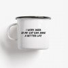 typealive / Emaillebecher Tasse / Better Life "Cats"