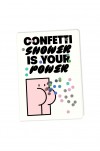 Klappkarte „Confetti Shower – Is Your Power“ – Brunhilda
