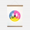 Riso-Poster CMYK & Magnetischer Aufhänger – Brunhilda