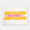 Riso-Poster Espresso Against Depresso – Brunhilda