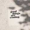 Love is the new black - Postkarte "Good things are coming" 