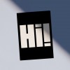 Love is the new black - Postkarte "Hi" 