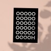 Love is the new black - Postkarte "Oooooooooooh"