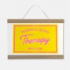 Riso-Poster Normalizing Therapy & Magnetischer Aufhänger – Brunhilda