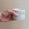 Skelini - Handgefertigter Porzellanbecher mit bunten Sprenkeln