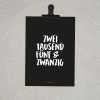 Love is the new black - Kalender 2025 mit Klammer 