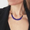 IDA PING JEWELRY // COBALT BLUE Halskette aus Miyuki Glasperlen und Onyx