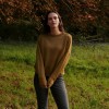 Mohair Pullover RIKKI mit Ajourmuster (hellolive) von wildes.