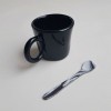 Skelini - handgemachte Espresso Tasse schwarz