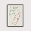 A beer I drank in Berlin – Lavanda Posters