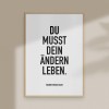 Amy & Kurt Berlin A4 Artprint "Ändern leben"
