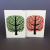 Print now - Riot later ● Apfelbaum, 2 Karten mit Umschlag