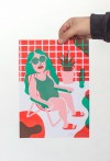 Martin Krusche – Artprint Stencil »Pool Lady« DINA4