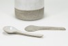 Löffel - handgemacht aus Keramik betongrau - Anita Riesch