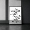 Handgefertigter Linoldruck »Be yourself …« Limited Edition