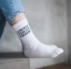 Socken LIBERTÉ ÉGALITÉ FCKAFDÉ - white - arrel