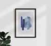 nahili ARTPRINT/POSTER "abstract aquarelle - blue shades of the OCEAN" (DIN A1/A3 & 50x70cm) Meer - Malerei