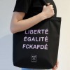 FCKAFDÉ Premium Tote Bag - Black & Purple