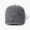 be kind to yourself. Unisex Dad Cap - Vintage Black & Grey - arrel