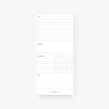 Notizblock "schmal", 3er Set / Plain