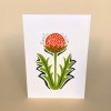 Print now - Riot later ● Frühlingsblume, Karte mit Umschlag