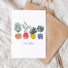 Faltkarte "Alles liebe bunte Blumentöpfe" | Paperlandscape