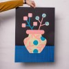 Martin Krusche - »Blumenvase mit Ornament«, 50x70cm