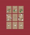 Designfräulein // Weihnachtskarten // Kraftkarton // 9er-Set