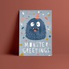 Designfräulein // Postkarte // Monster Greetings